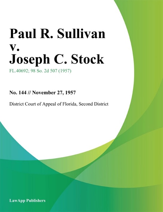 Paul R. Sullivan v. Joseph C. Stock