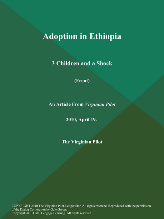 Adoption in Ethiopia: 3 Children and a Shock (Front)