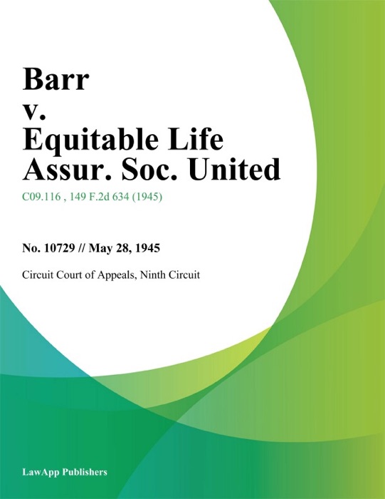 Barr v. Equitable Life Assur. Soc. United