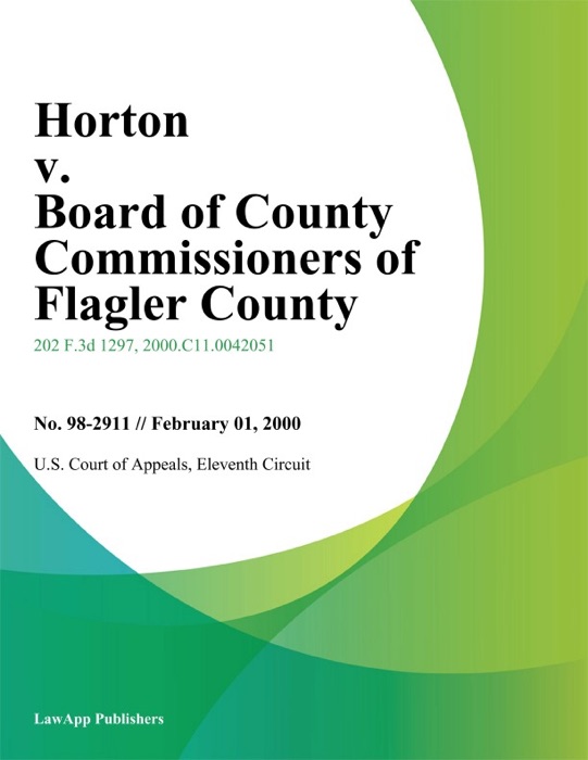 Horton V. Board Of County Commissioners Of Flagler County