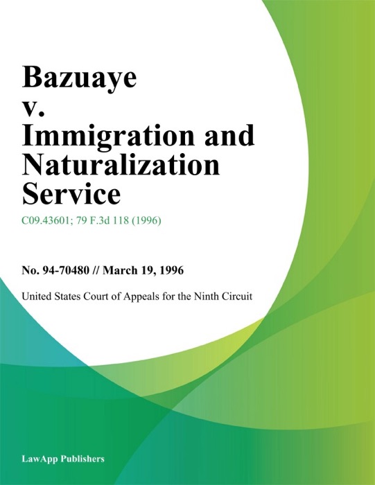Bazuaye v. Immigration and Naturalization Service