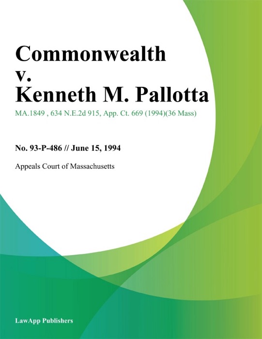 Commonwealth v. Kenneth M. Pallotta