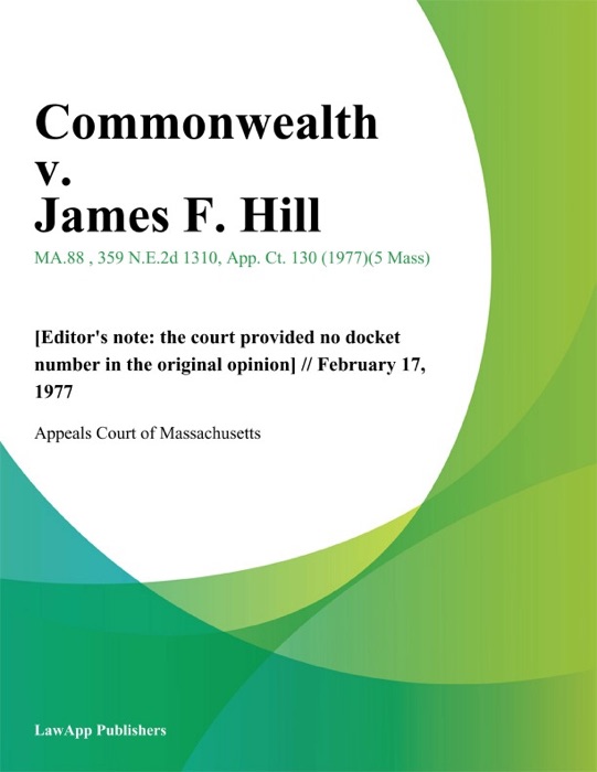 Commonwealth v. James F. Hill