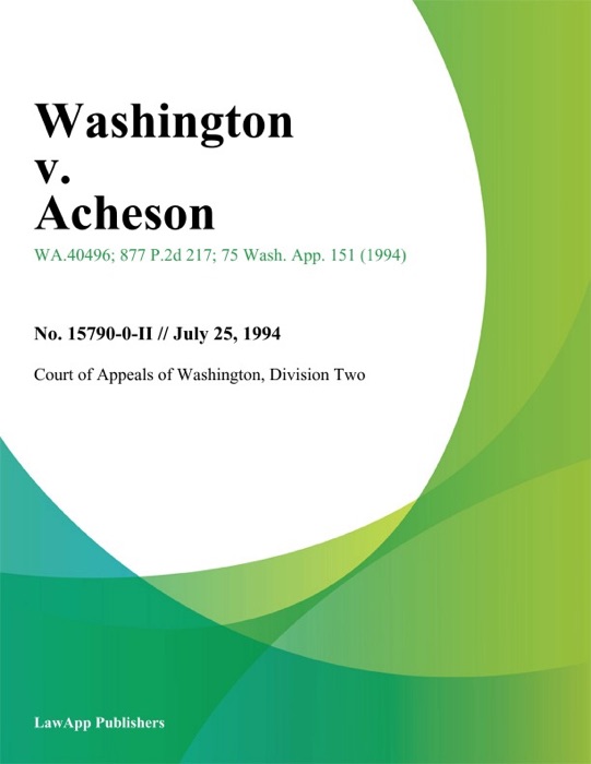 Washington v. Acheson