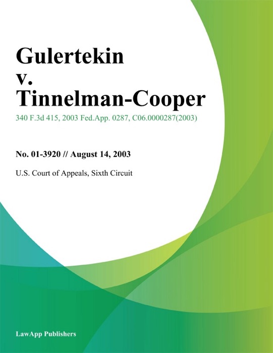 Gulertekin V. Tinnelman-Cooper