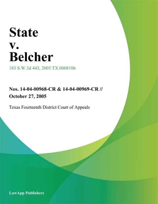 State v. Belcher