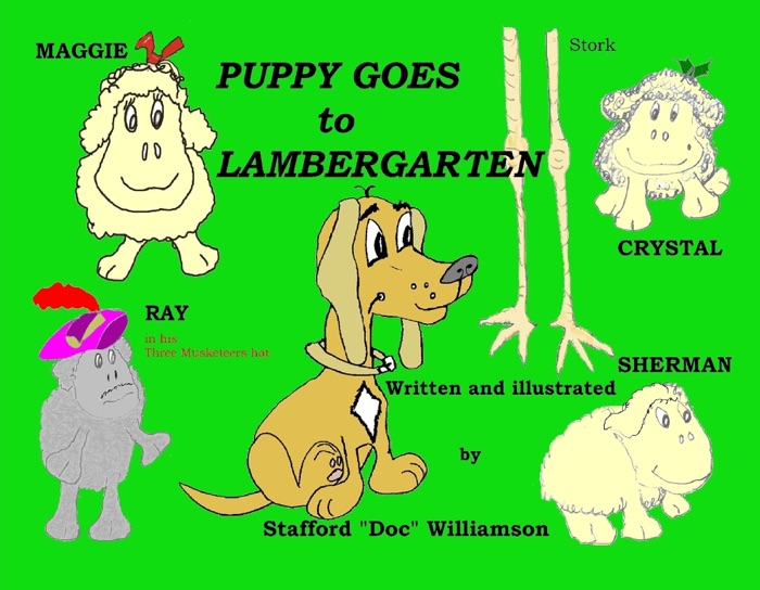 Puppy Goes to Lambergarten