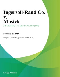 Ingersoll-Rand Co. v. Musick