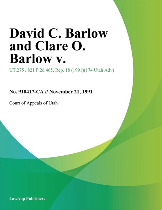 David C. Barlow and Clare O. Barlow v.