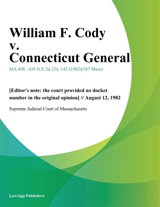 William F. Cody v. Connecticut General