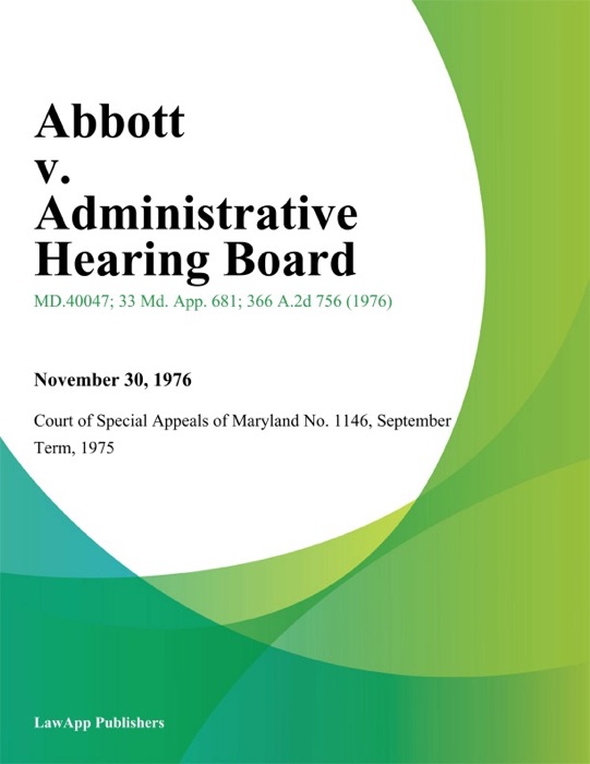 Abbott v. Administrative Hearing Board