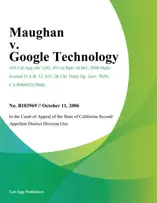 Maughan v. Google Technology