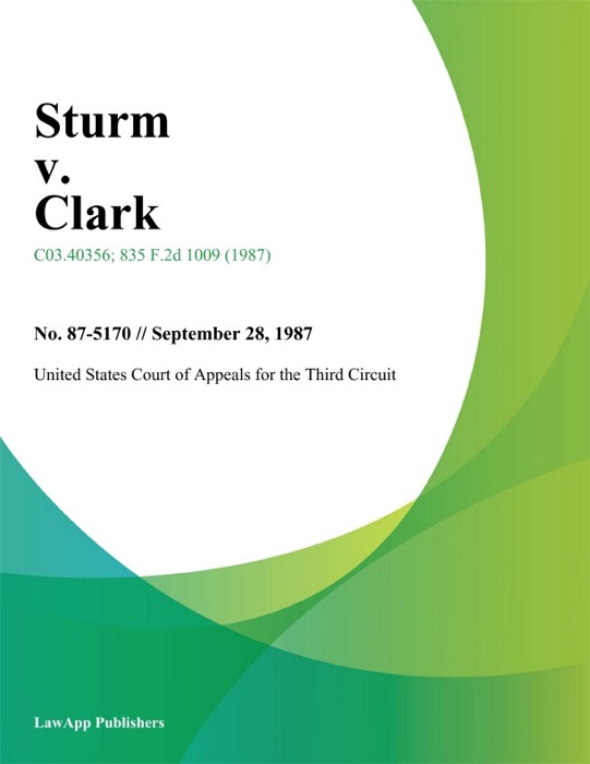 Sturm V. Clark
