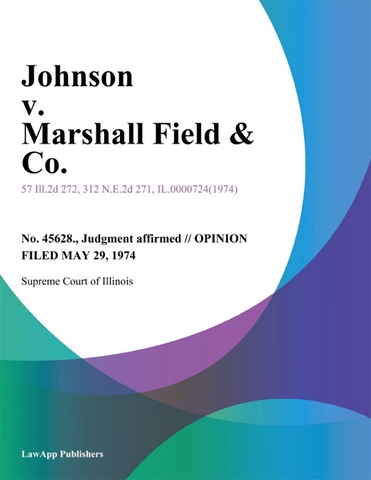 Johnson v. Marshall Field & Co.