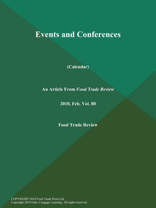 Events and Conferences (Calendar)