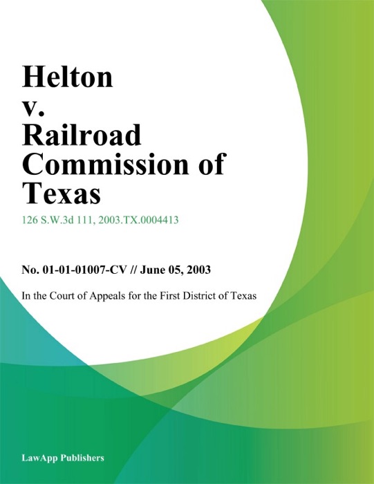 Helton V. Railroad Commission Of Texas