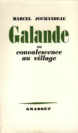 Read: Galande ou convalescence Book au village