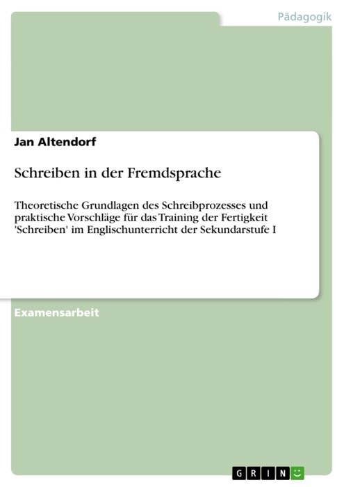 Schreiben in der Fremdsprache