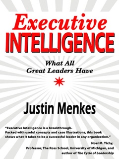 Executive Intelligence by Justin Menkes