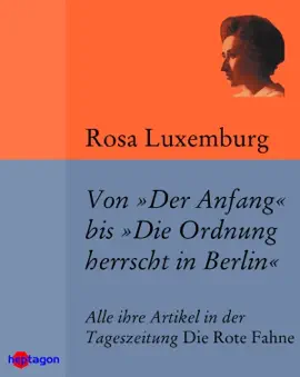 Read: Von 'Der Anfang' bis 'Die Ordnung herrscht Book in Berlin'