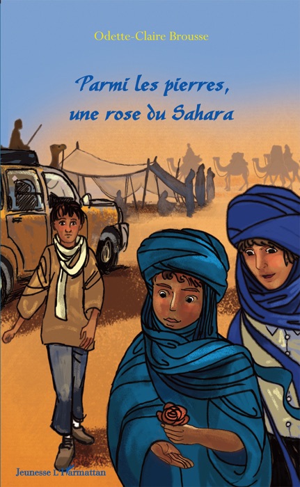 Parmi les pierres, une rose du Sahara