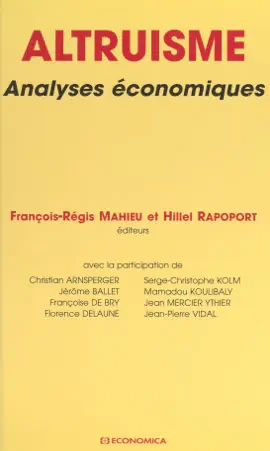 Read: Altruisme Book : analyses économiques