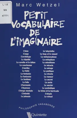 Read: Book Petit vocabulaire de l'imaginaire