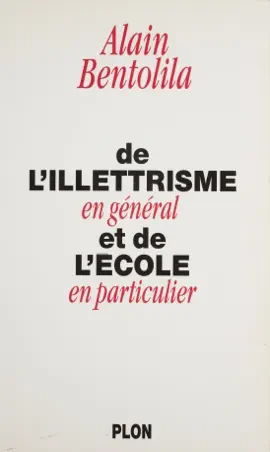 Read: De l'illettrisme en général et de l'école en Book particulier