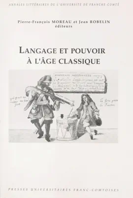 Read: Langage Book et pouvoir à l'âge classique