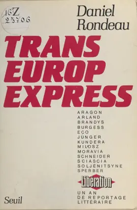 Read: Trans-Europ-Express : un Book an de reportage littéraire à «Libération»