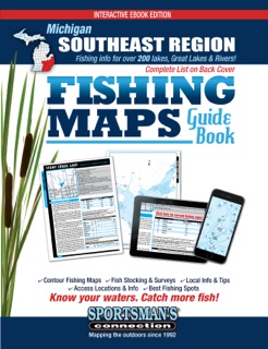 Michigan Southeast Region Fishing Maps Guide Book by Sportsman's Connection