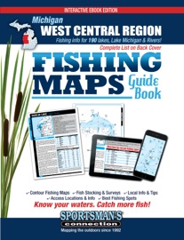 Michigan West Central Region Fishing Maps Guide Book - Sportsman's Connection