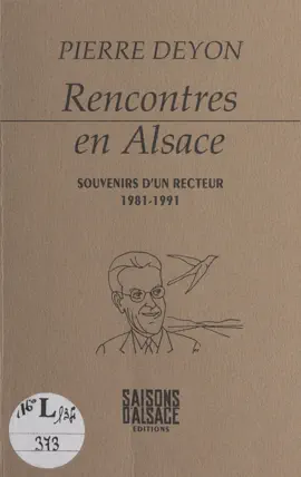 Read: Rencontres en Alsace : les souvenirs Book d'un recteur, 1981-1991