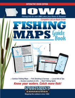 Iowa Fishing Maps Guide Book by Sportsman's Connection