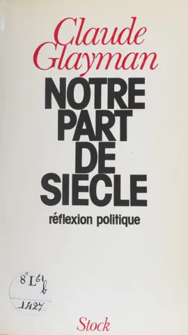 Read: Notre part Book de siècle