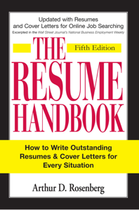 The Resume Handbook - Arthur D. Rosenberg Cover Art