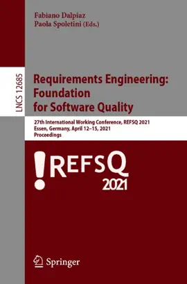 Read: Requirements Engineering: Foundation for Software Quality Book