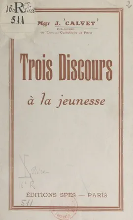 Read: Trois discours à la jeunesse Book