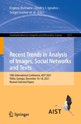 Read: Recent Trends in Analysis of Images, Social Book Networks and Texts