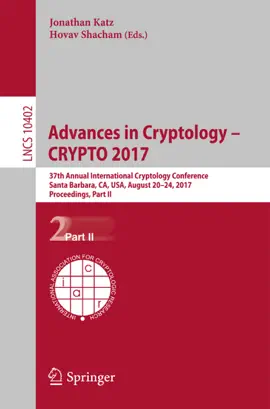 Read: Advances in Cryptology – CRYPTO Book 2017