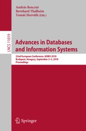 Advances in Databases and Information Systems - András Benczúr, Bernhard Thalheim & Tomáš Horváth