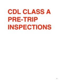 CDL CLASS A PRE TRIP INSPECTION by amarjit grewal