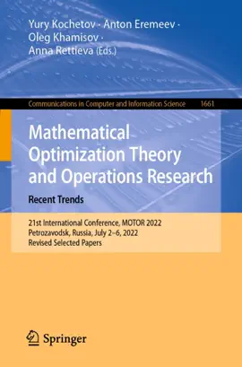 Read: Mathematical Optimization Book Theory and Operations Research: Recent Trends