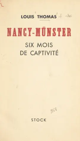 Read: Nancy-Münster, six mois Book de captivité