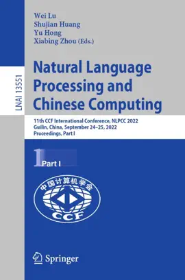Read: Book Natural Language Processing and Chinese Computing