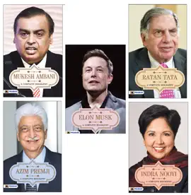 Read: A COMPLETE BIOGRAPHY OF FAMOUS BUSINESS TYCOONS (ELON MUSK A COMPLETE BIOGRAPHY + MUKESH AMBANI A COMPLETE BIOGRAPHY+ Azim Premji A Book Complete Biography + Ratan Tata A Complete Biography + Indra Nooyi A Complete Biography)