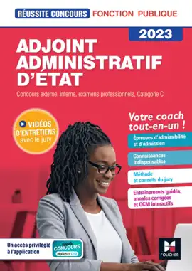 Read: Réussite Concours - Adjoint administratif d'état catégorie C Book