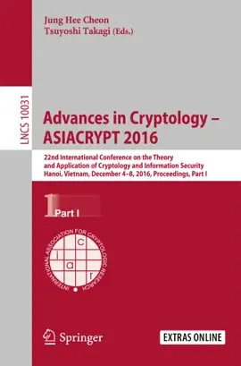 Read: Advances in Book Cryptology – ASIACRYPT 2016