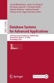 Database Systems for Advanced Applications - Arnab Bhattacharya, Janice Lee Mong Li, Divyakant Agrawal, P. Krishna Reddy, Mukesh Mohania, Anirban Mondal, Vikram Goyal & Rage Uday Kiran