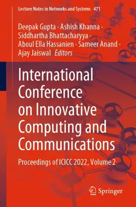 Read: International Book Conference on Innovative Computing and Communications